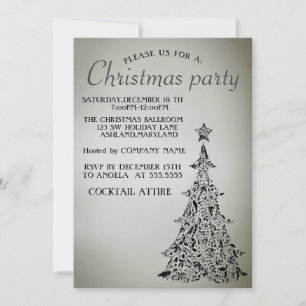 Convites Perfeito, Elegante, Linda Árvore de Natal Convida