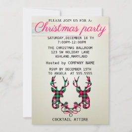 Convites Perfeito, Elegante, Marcado Natal De Reindeer Em