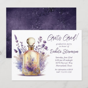 Convites Perfume e Lavanda   Boho Floral Graduação
