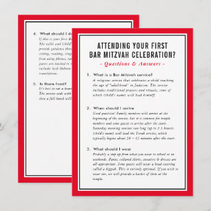 Convites Perguntas sobre informações do serviço MITZVAH - v