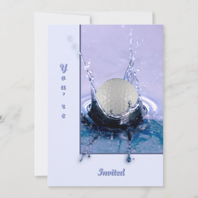 Convites Perigo da água (Frente)