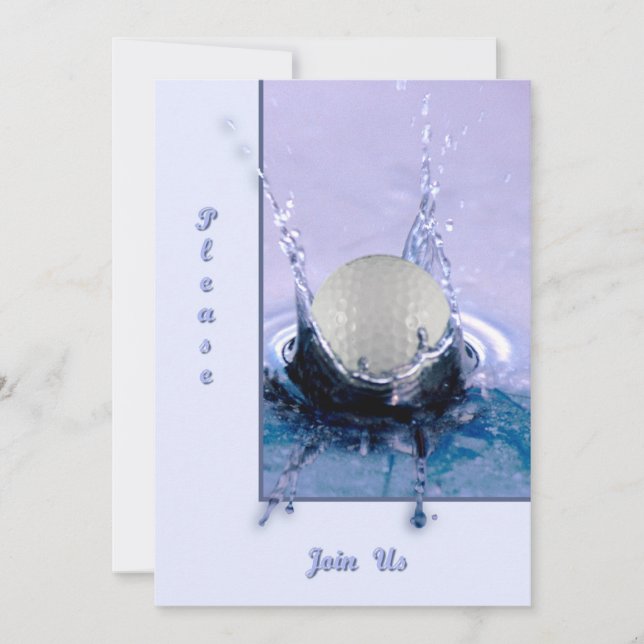 Convites Perigo da água (Frente)