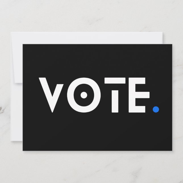 Convites Período de Votação Azul (Frente)