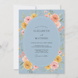Convites Periwinkle Amarelo Ranunculus Cinza Eucalipto Wedd