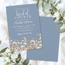 Periwinkle Wildflower Bridal Shower