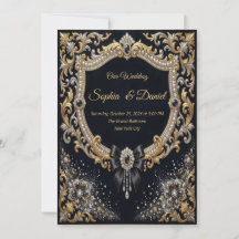 Pérola de Diamante em Ouro Preto Luxo Formal
