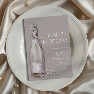 Convites Pérolas + Chá de panela Prosecco