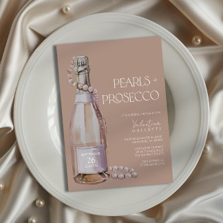 Convites Pérolas + Chá de panela Prosecco