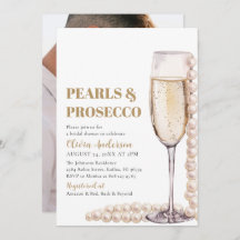 Pérolas de Foto Elegantes e Chá de panela Prosecco