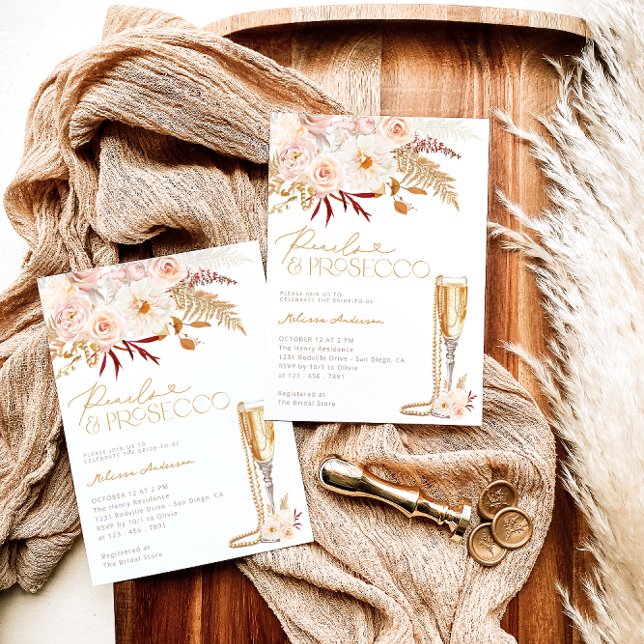 Convites Pérolas de Fotografias e Chá de panela Floral Pros (Criador carregado)