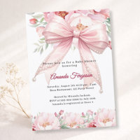 Pérolas de laço rosa florais menina elegante Baby 