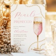 Pérolas e Chá de panela Dourado Rosa Prosecco