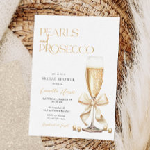 Pérolas e Chá de panela Mínimo Dourado do Prosecco