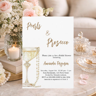 Convites Pérolas e Chá de panela Prosecco