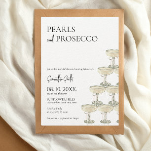 Convites Pérolas e Chá de panela Prosecco