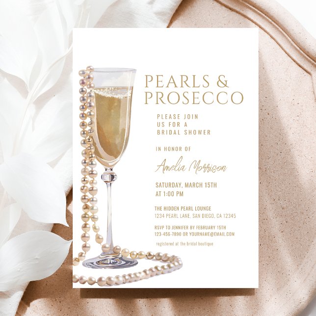 Convites Pérolas e Chá de panela Prosecco (Criador carregado)