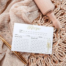 Convites Pérolas E Placa De Receita Do Chá de panela Prosec