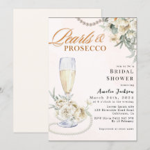 Pérolas modernas e Chá de panela floral de prosecc