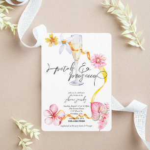 Convites Pérolas + Prosecco Chá de panela de Petals