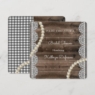 Convites Pérolas Rásticas e Chá de panela de rendas