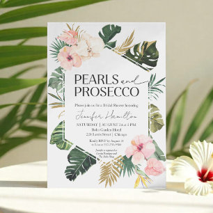 Convites Pérolas Tropicais e Chá de panela Prosecco