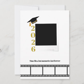 Convites Personalisable photo graduation Card