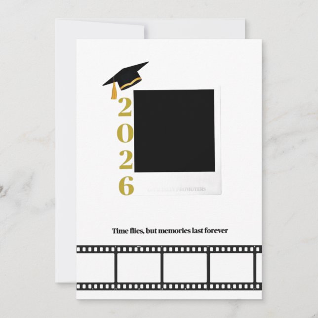 Convites Personalisable photo graduation Card (Frente)