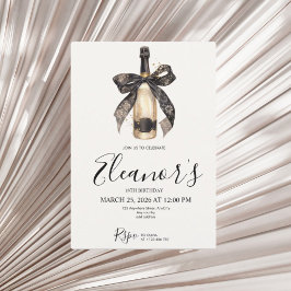 Convites Personalised 18th Champagne Birthday Invitation