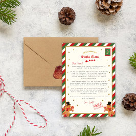 Convites Personalised Official Letter from Santa Nice List