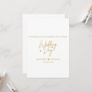 Convites Personalised Wedding Day Card - Happily Ever After