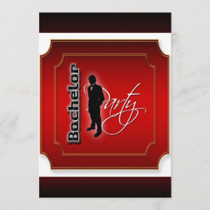 Convites personalização da parte de adiamento do solteiro n