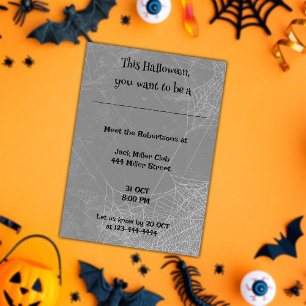 Convites Personalização divertida de Halloween