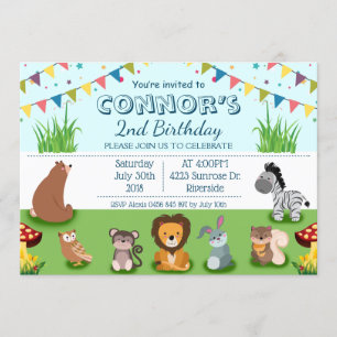 Convites Personalização do Dia de Nascimento dos Animais