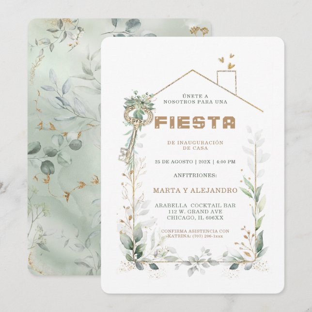 Convites Personalizadas para Inauguração e Aniversário (Frente/Verso)