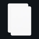 Convites Personalizado de 3,5" x 5" com semirbrilho arredon<br><div class="desc">Crie convites personalizados incríveis para qualquer ocasião com nossos versáteis cartões Semi-Gloss de 3, 5" x 5". Esses convites de alta qualidade têm um acabamento branco brilhante e semirbrilhante que produz cores vibrantes e detalhes nítidos, perfeito para mostrar suas fotos e designs. Cada placa é feita com papel premium de...</div>