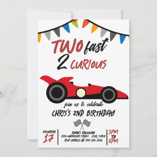 Convites Personalizado de segundo aniversário