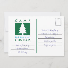 Convites Personalizado do acampamento