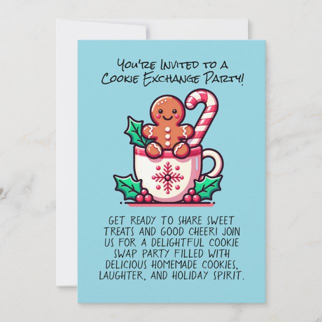 Convites Personalizado do Grupo de Bolachas de Natal Editáv (Frente)