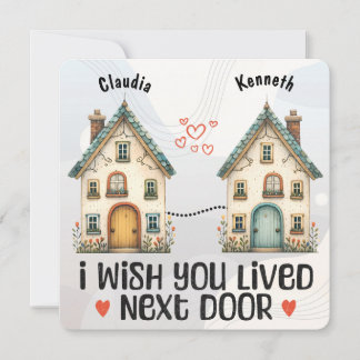 Convites Personalizado Eu Desejo Que Vivas Na Próxima Porta