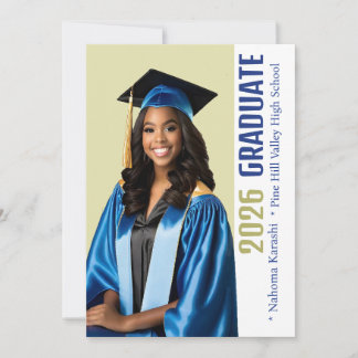 Convites Personalizado Graduado Afro-Americano 2026