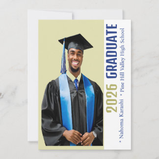 Convites Personalizado Graduado Afro-Americano 2026