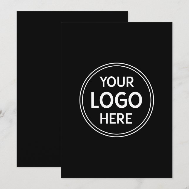 Convites Personalizado, Moderno, Na moda, Monocromo, Código (Frente/Verso)