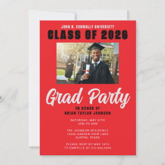 Convites Personalizado Moderno para Graduados