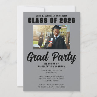 Convites Personalizado Moderno para Graduados