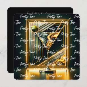 Convites Personalizado Neon Time do Partido Popular