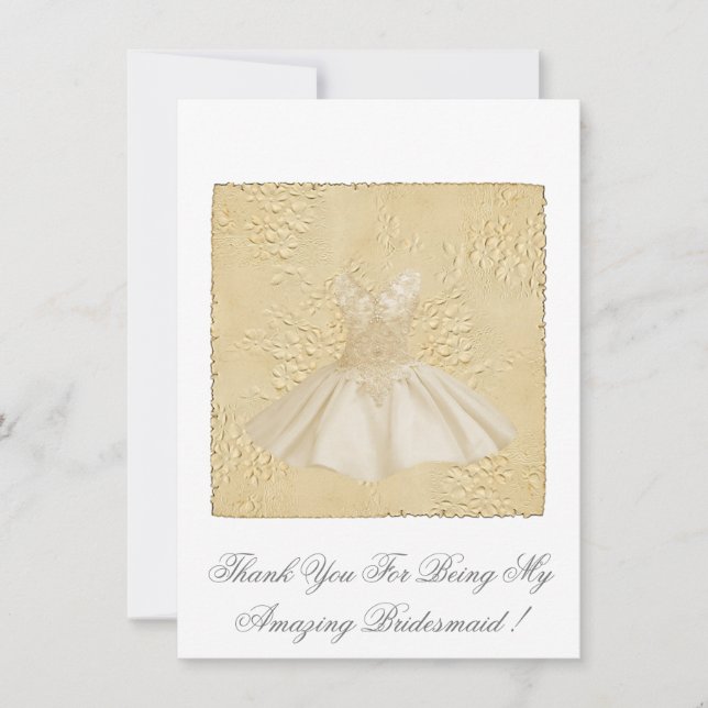 Convites Personalizado Obrigado por ser minha madrinha (Frente)