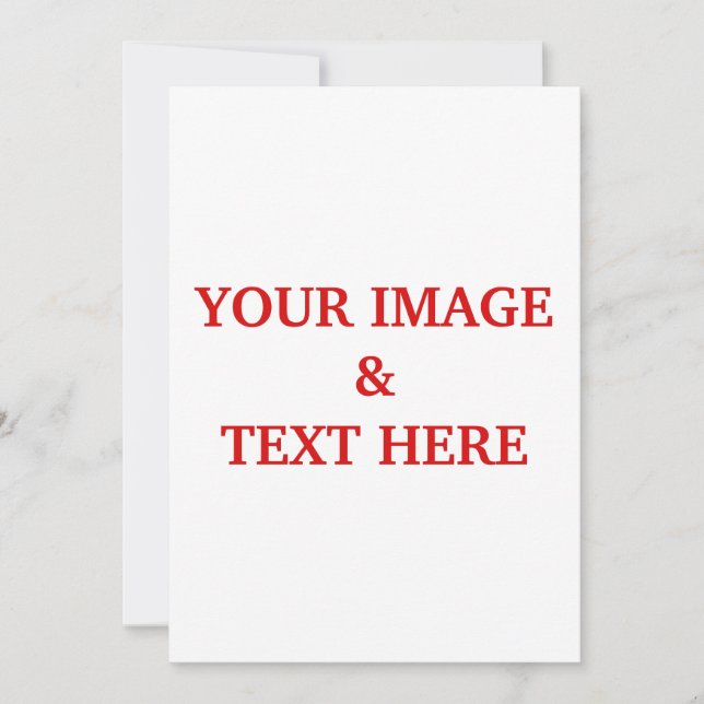 Convites Personalizado Personalizado Sua Própria Foto (Frente)