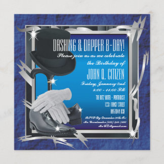 Convites Personalizados 5,25 X 5,25 - Azul