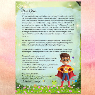 Convites Personalizados Boys Brave - Letra Super-Herói Impr