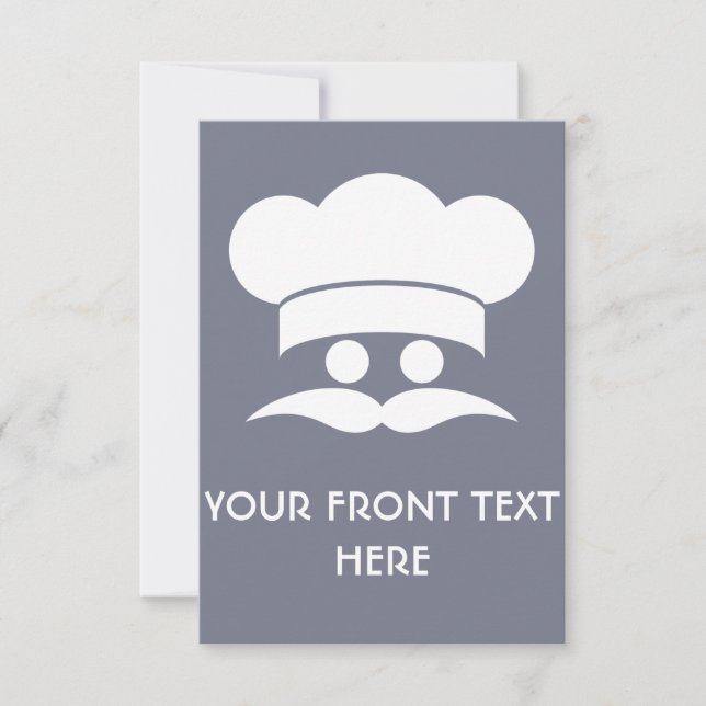 Convites personalizados CHEF (Frente)